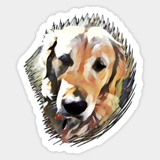 Golden girl Sticker